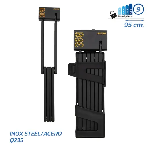 Candado plegable para bicicleta - 95 cm